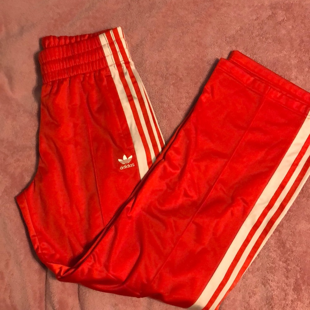 Adidas orange track pants M